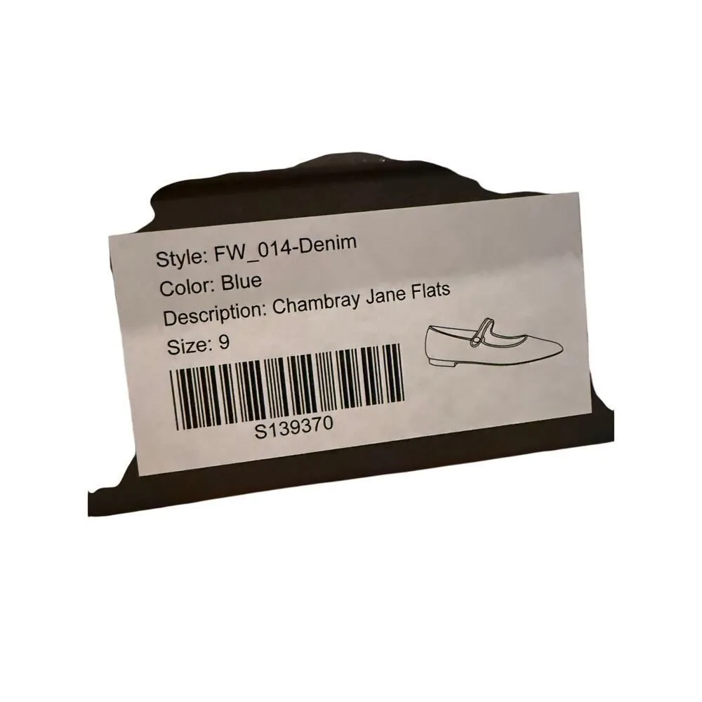 Tuckernuck NIB  Chambray Jane Flats Sz. 9 - Image 7