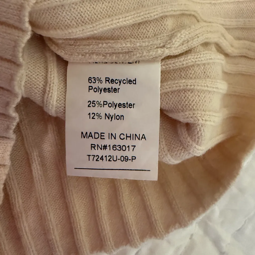 Princess Polly Beige Off Shoulder Sweater Dress Top Long Sleeve Bodycon 2 - Image 3