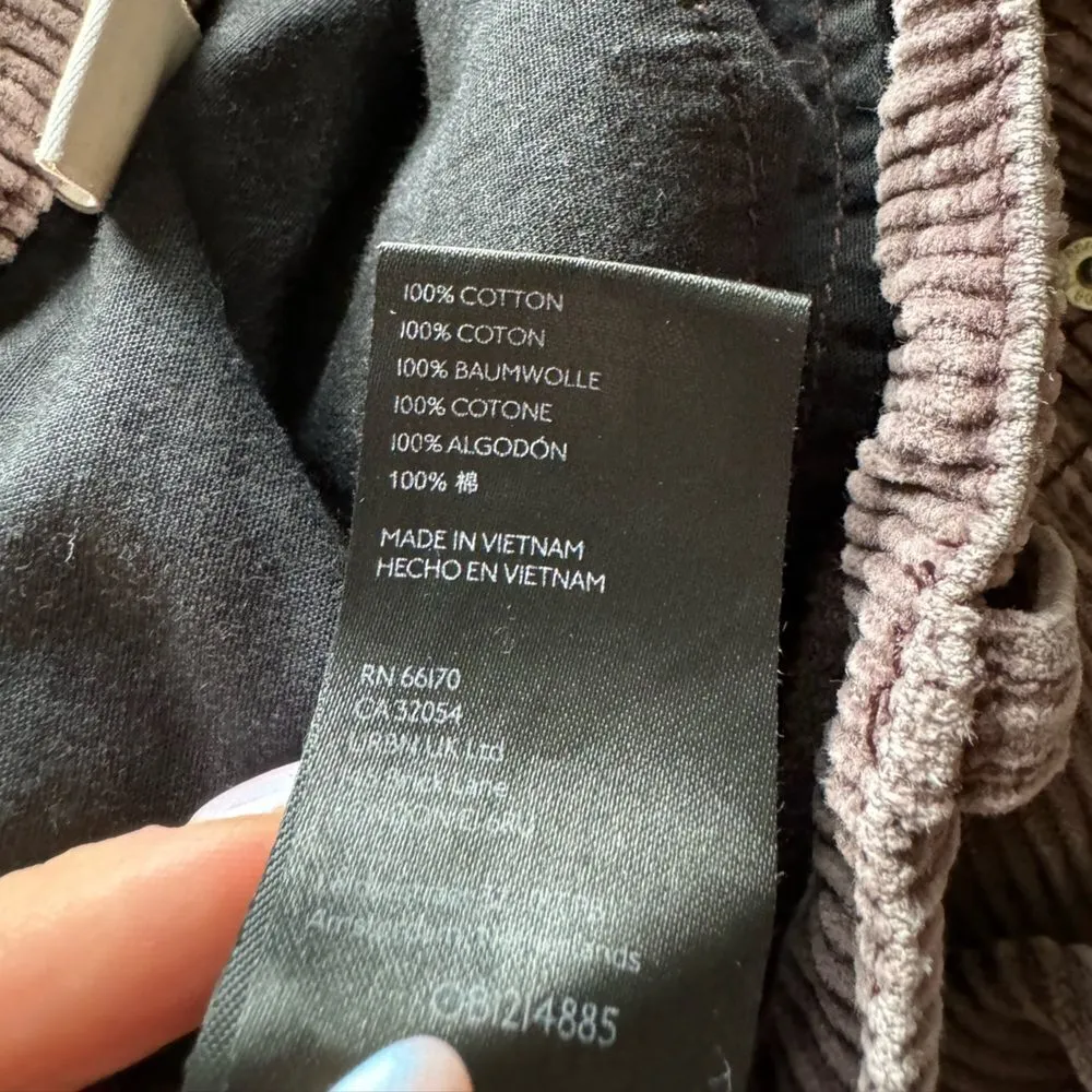 BDG Urban Outfitters High & Wide Corduroy Pants Size 26 in‎ Brown/Purple - Image 10