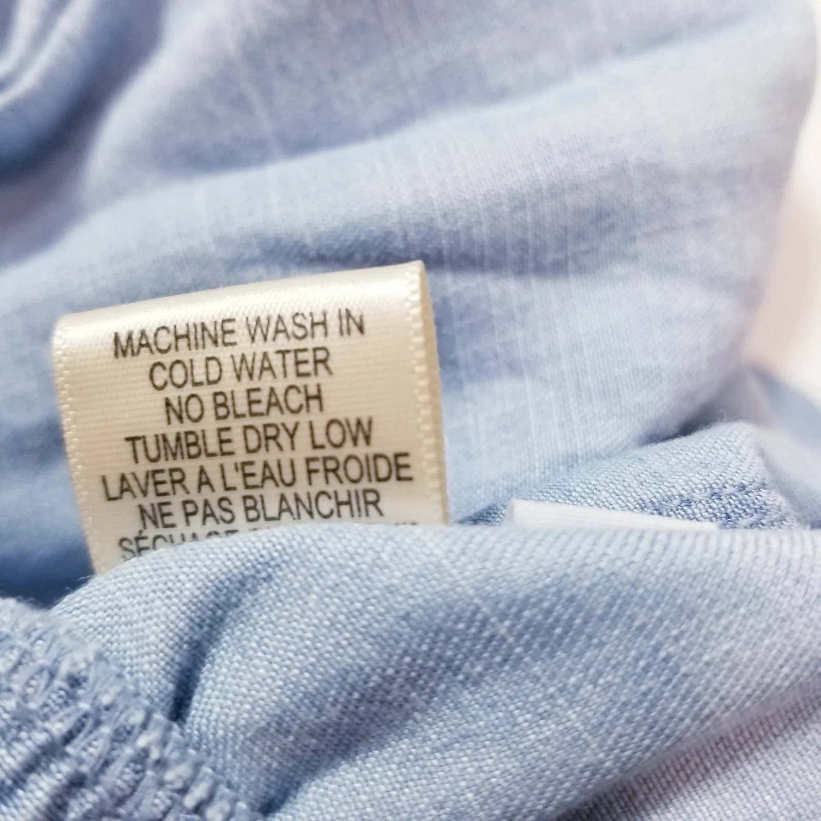 Cloth & Stone Medium Chambray Polka Dots Cropped Jumpsuit Sleeveless Wide Leg - Image 12