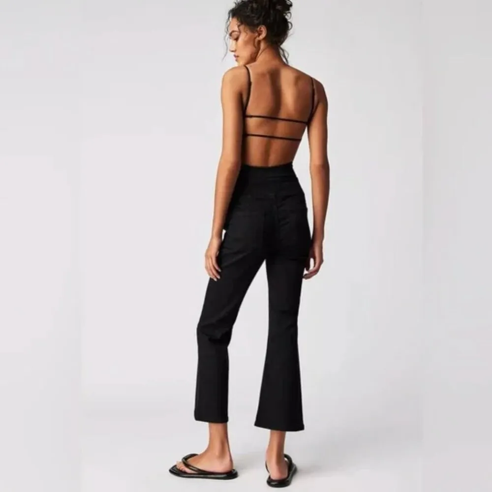 NWT Free People X We The Free In My Feelings mid Rise Crop Boot Black - Image 3