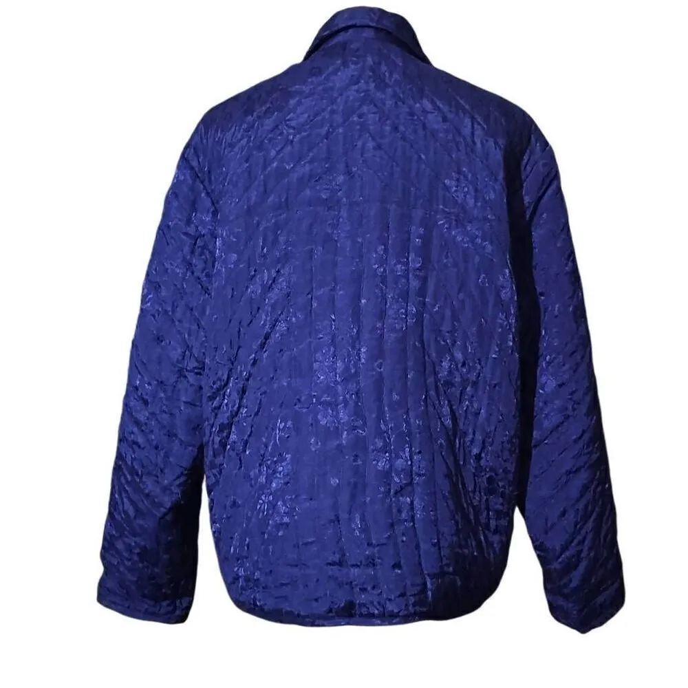 Keren Hart Button up Jacket Size Medium Blue - Image 3