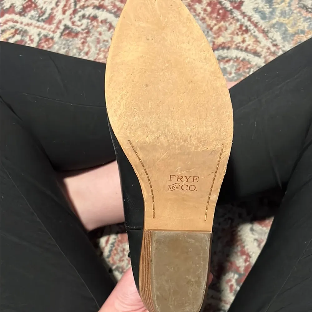 Frye Black Leather Ankle Boots - Image 7