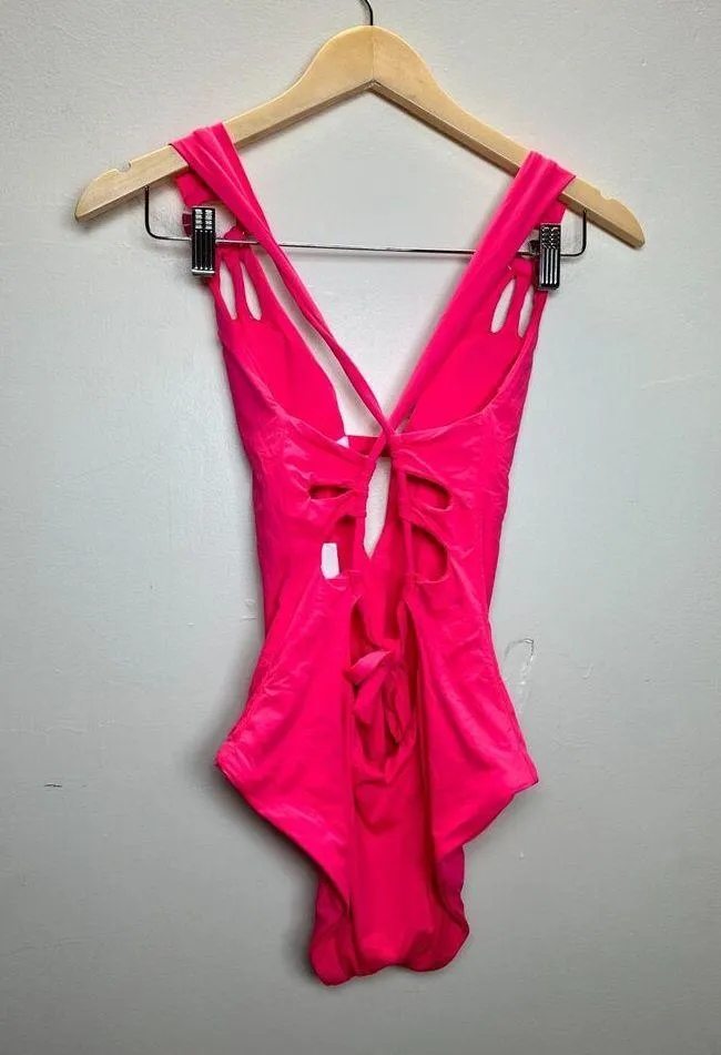 Becca Women's 081968JD Size M Skylar Plunge One-Piece Swimsuit NWT - Image 5