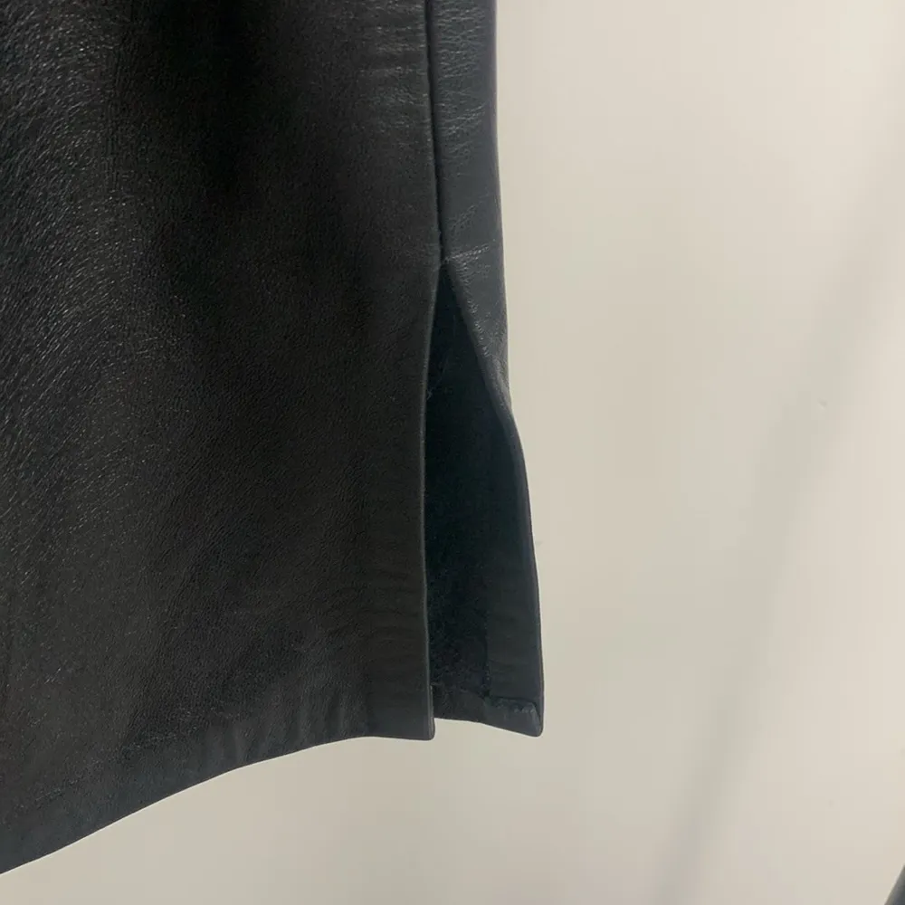 Vintage 100% Leather Firenze Santa Barbara Size 12 Black - Image 2