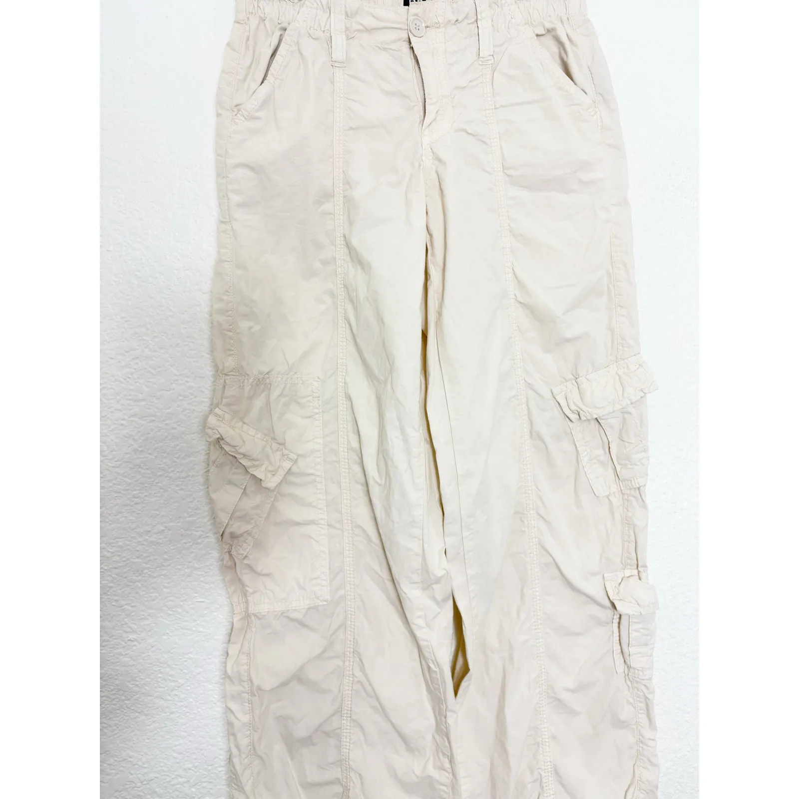 Urban Outfitters BDG Cream Y2K Cargo Pants Size XS Streetwear Baggy - Image 9
