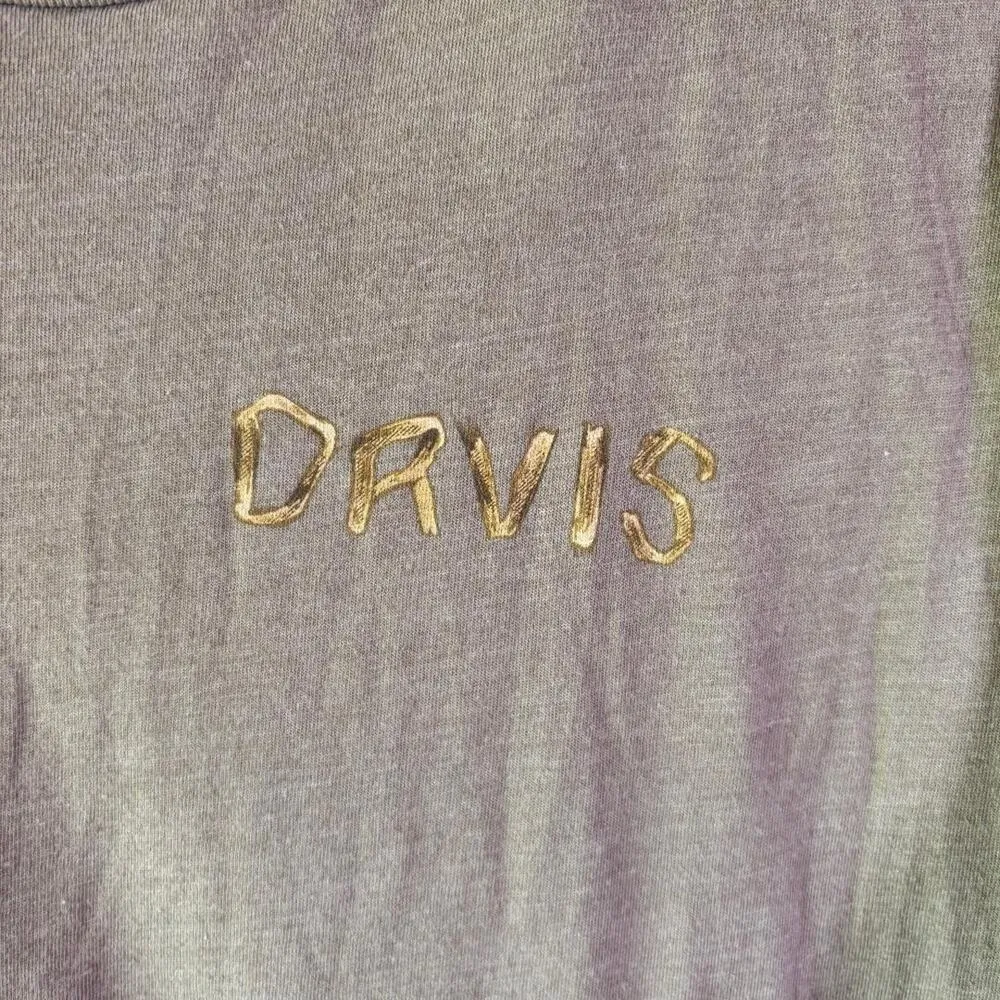 Orvis Tshirt Olive Green Dog Graphic Print Duck Hunting Women s Size M - Image 4