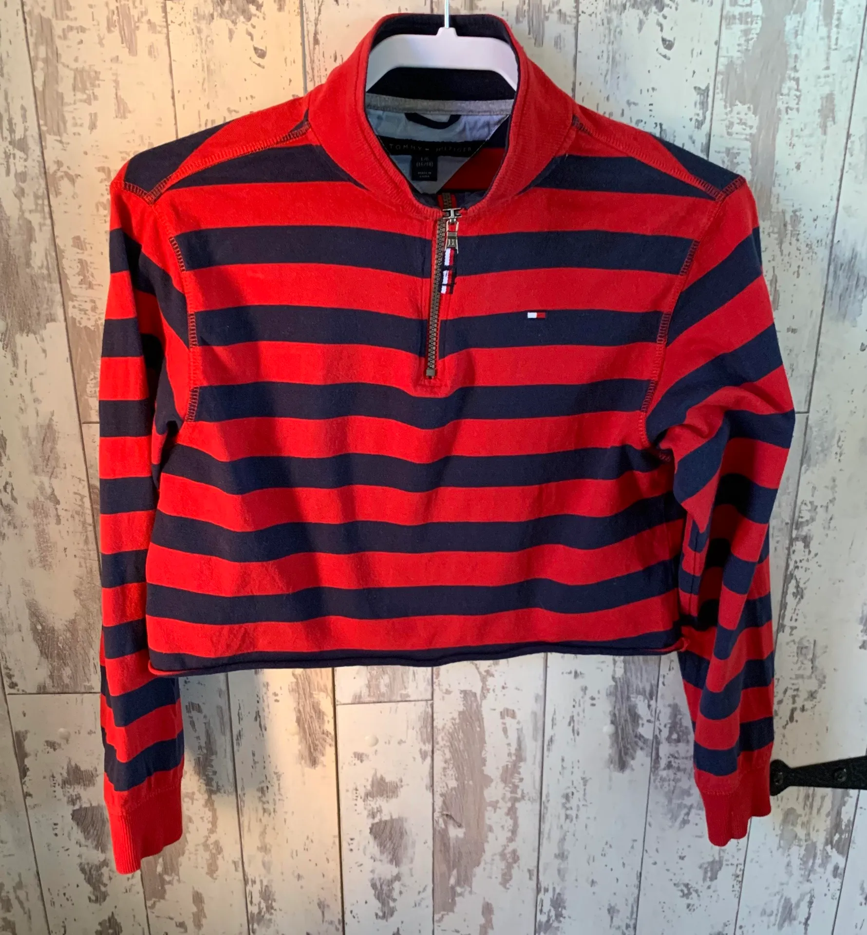 Tommy Hilfiger cropped quarter zip top - Image 3