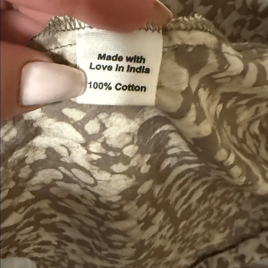 Nomad Beige Floral Robe Kimono one size Tan Size undefined - Image 3