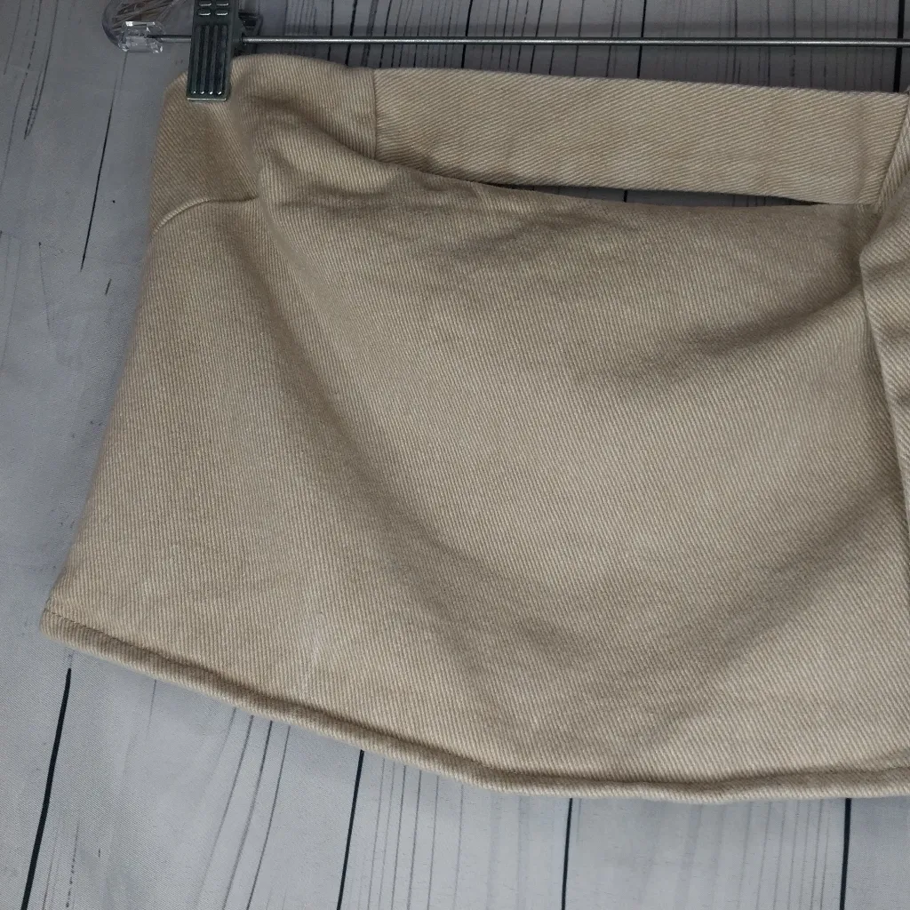 Le lis  Beige Strapless Crop Top - Image 3