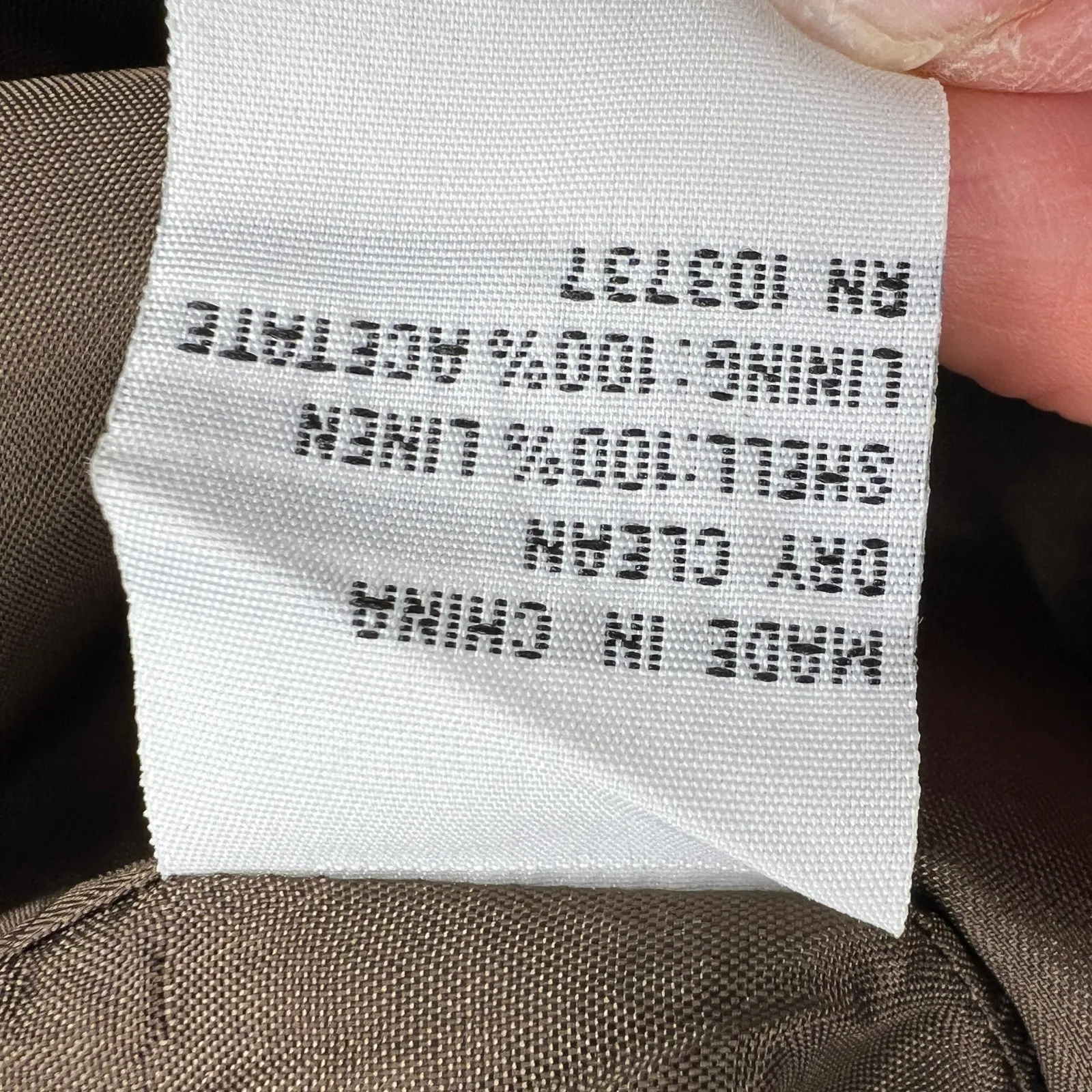 Talbots Chocolate Brown Linen Notched V-Neck Sleeveless Shift Dress Size 14P - Image 11