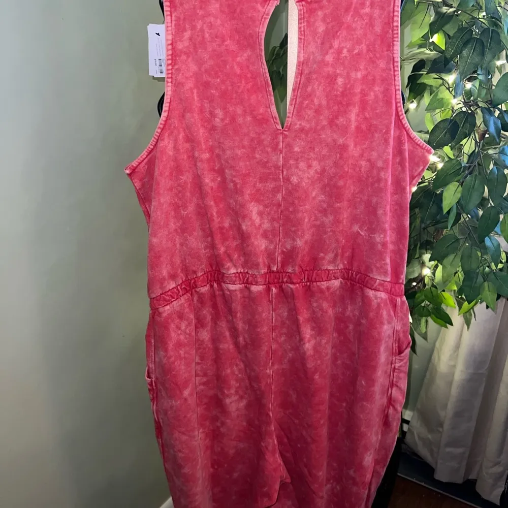 Lane Bryant Livi French Terry Cloth Cropped Sleeveless Jumpsuit size 22/24 NWT - Image 7