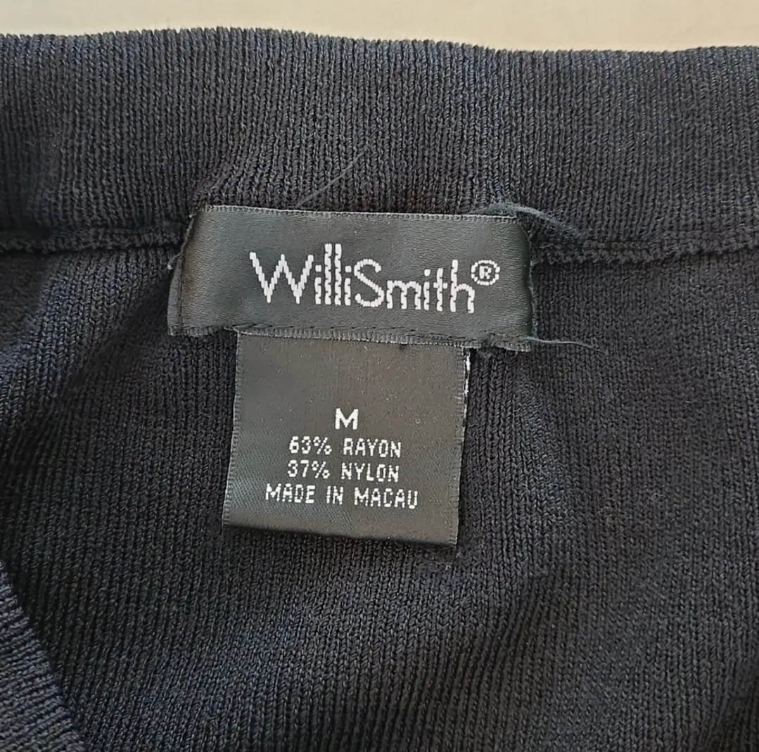 Willi Smith 🌼Vintage Piece! Elegant Vintage Black Midi Skirt With Ruffle Hem - Image 4