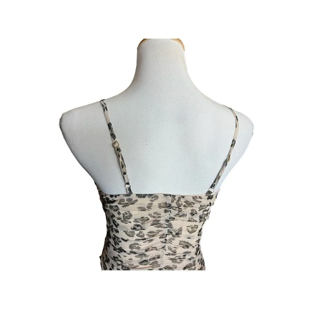 Womens Francesca’s Collections Meraki Zoey Animal Print Mesh Bodysuit - Image 6