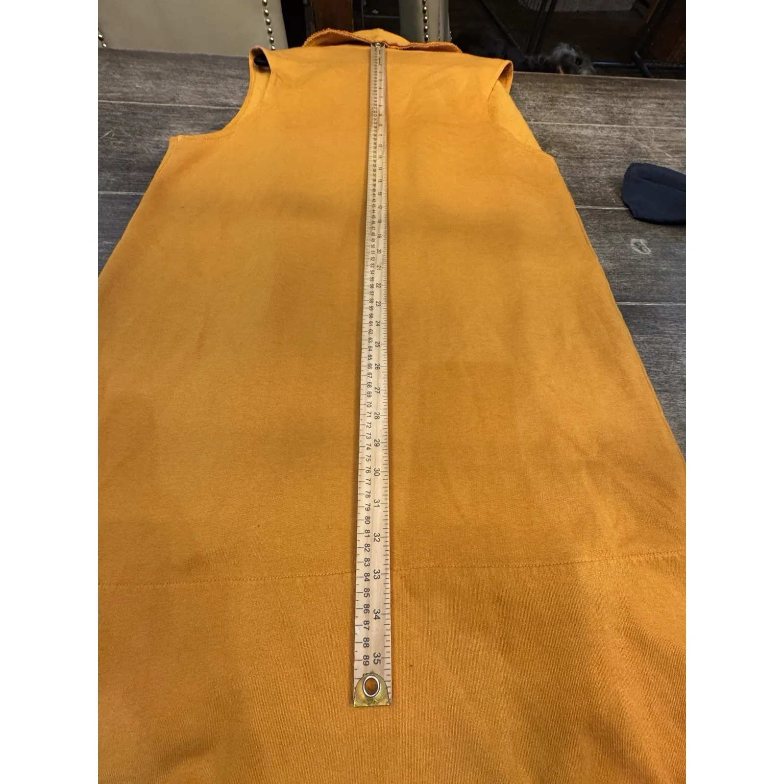 Bryn Walker Drawbridge Fleece Wrap Vest Raw Edge Bamboo Cotton Oversized Boho - Image 7