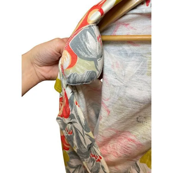 Vintage 90s Floral Blazer Jacket 100% Cotton Shoulder Pads Women‎ Small Medium Red Size undefined - Image 8