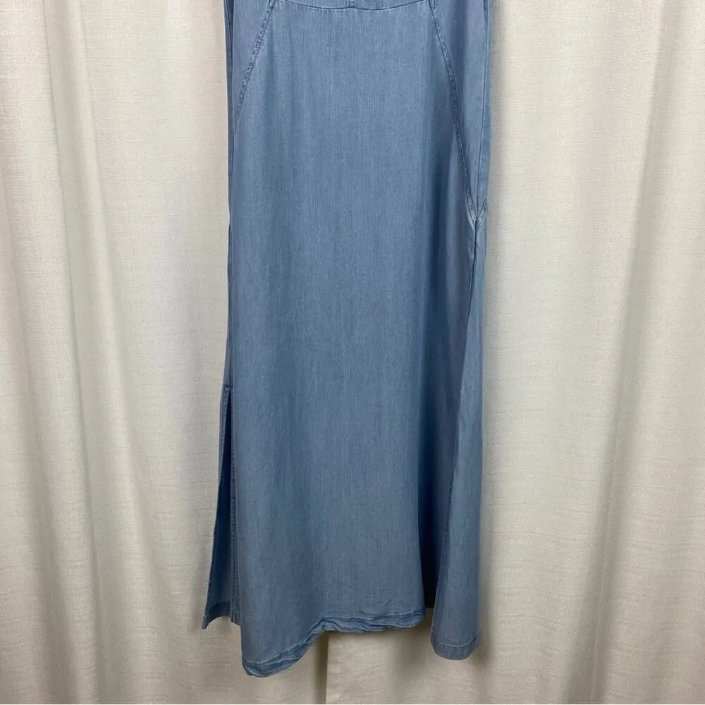 J.Jill Chambray Tencel Lyocell Seamed Maxi Dress Sz.XS - Image 13