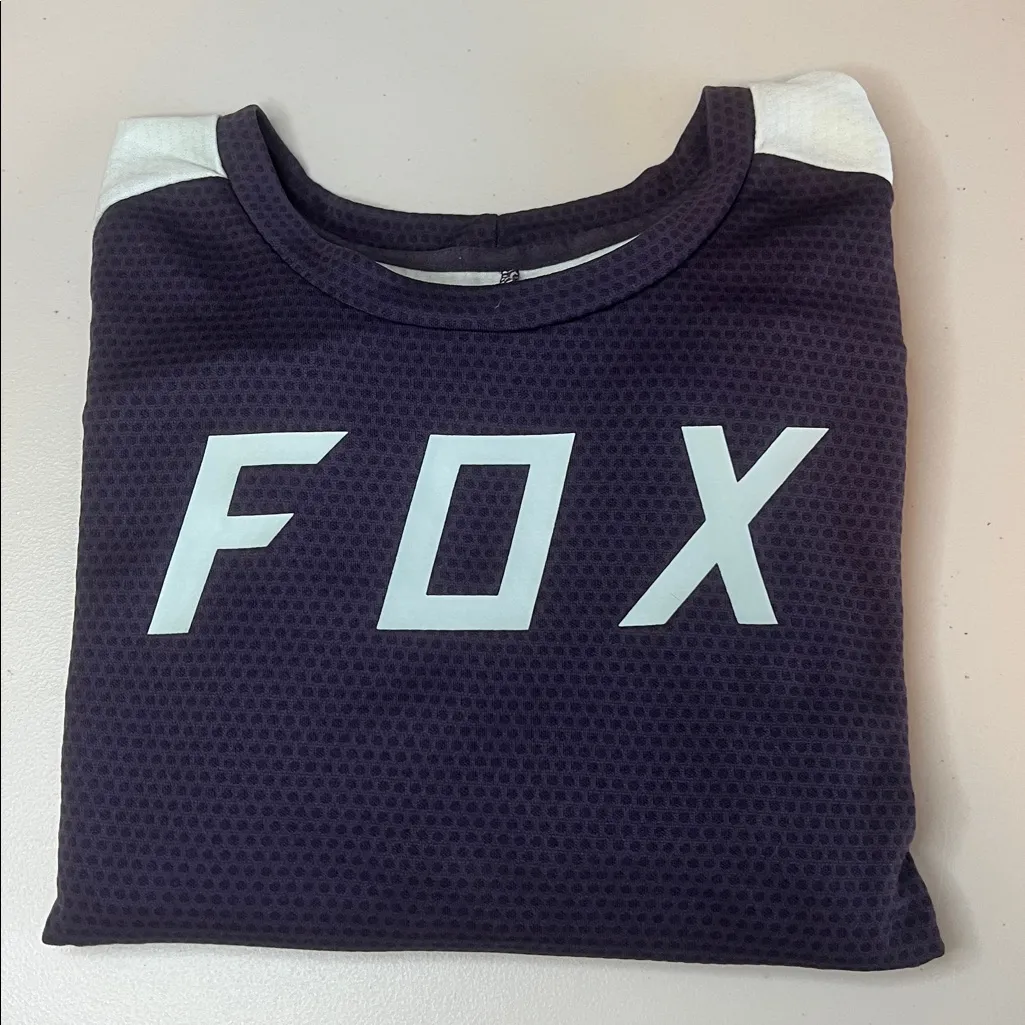 Fox Racing MTB Defend TShirt Purple/Blue Colorblock Size Medium Purple - Image 2