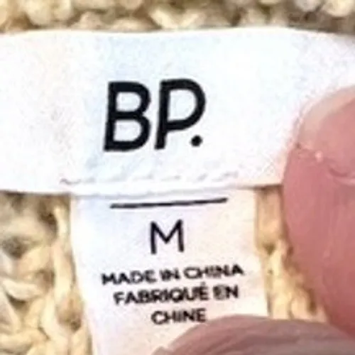 BP. Womens Beige Crew Neck‎ Long Sleeve Knit Pullover Sweater Size M - Image 3