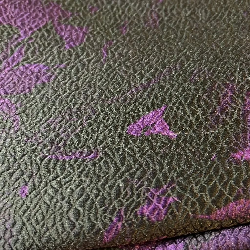 Natori Purple & Black Textured Size 10 Sleeveless Sheath Fit & Flare Dress(Flaw) - Image 12