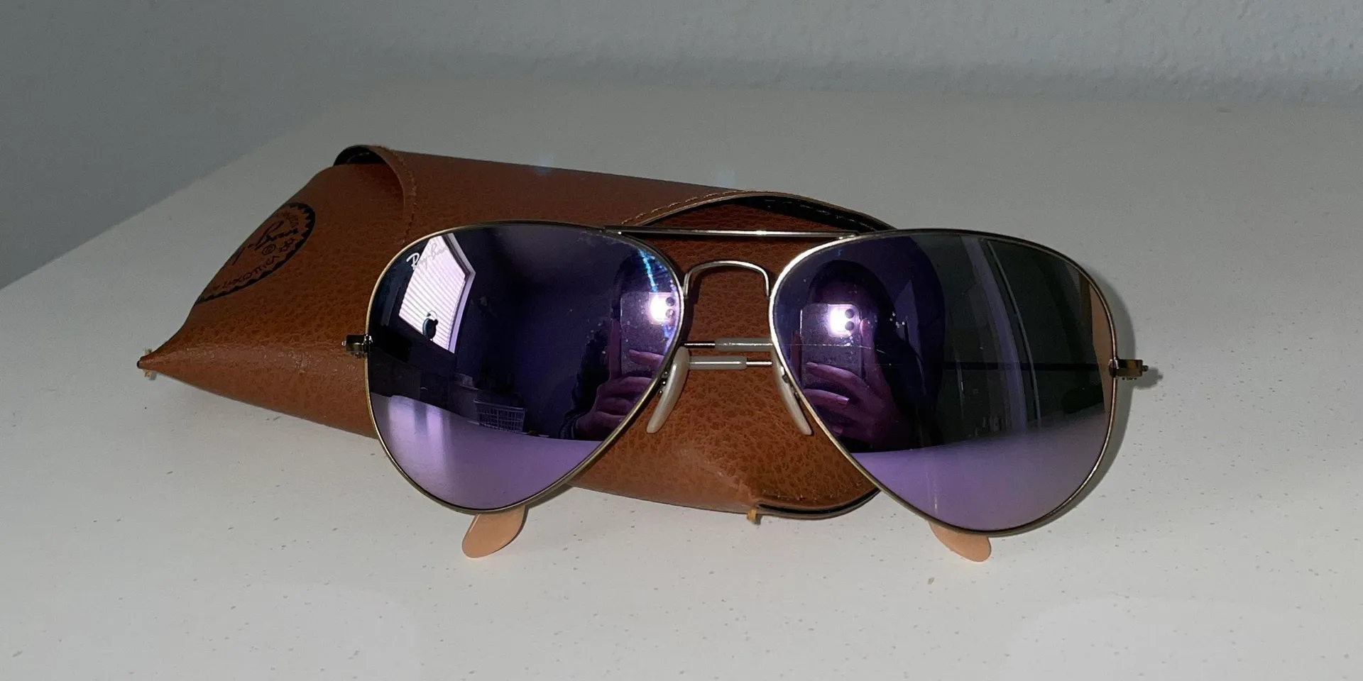 Ray-Ban Aviator Flash Lenses Violet - Image 3