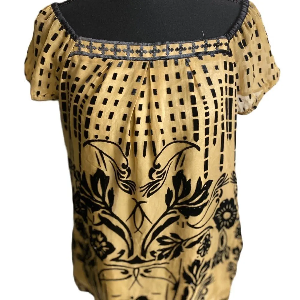 Hale Bob #139  Silk Hand Stitched Blouse - Image 4