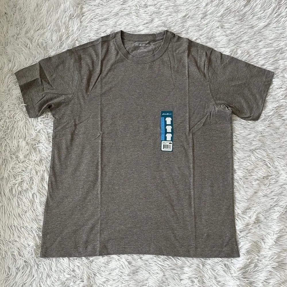 Eddie Bauer Men’s short sleeve Basic Tee in heather gray size Large - Image 7