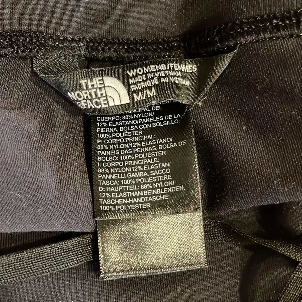 The North Face  Black and Gray Leggings Medium - Image 5