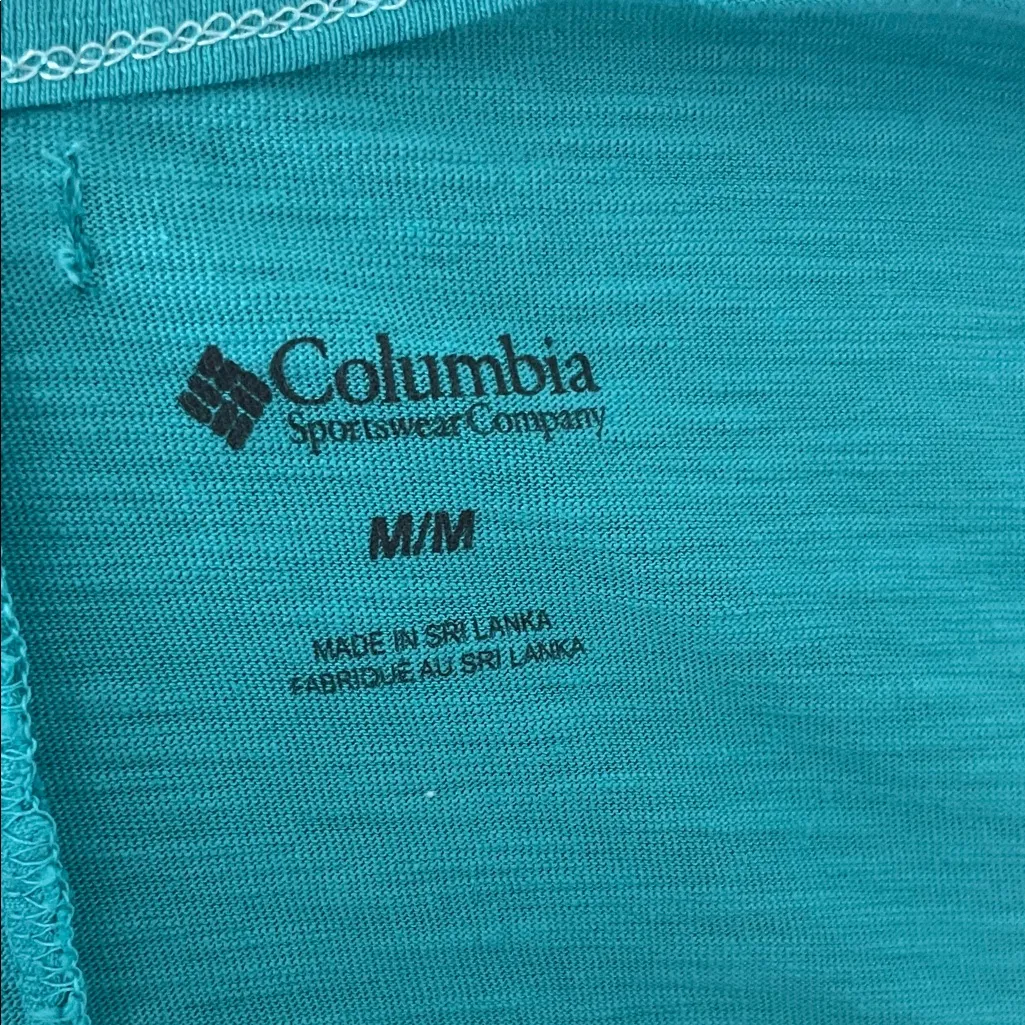 Columbia Ombre Teal Maxi Dress Size Medium NWT - Image 6