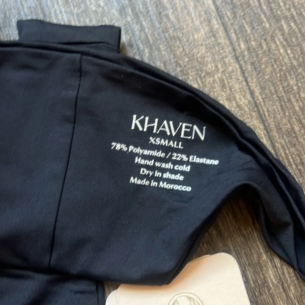 KHAVEN BAE MILA TANGA BLACK BIKINI BOTTOM Size XS - Image 4