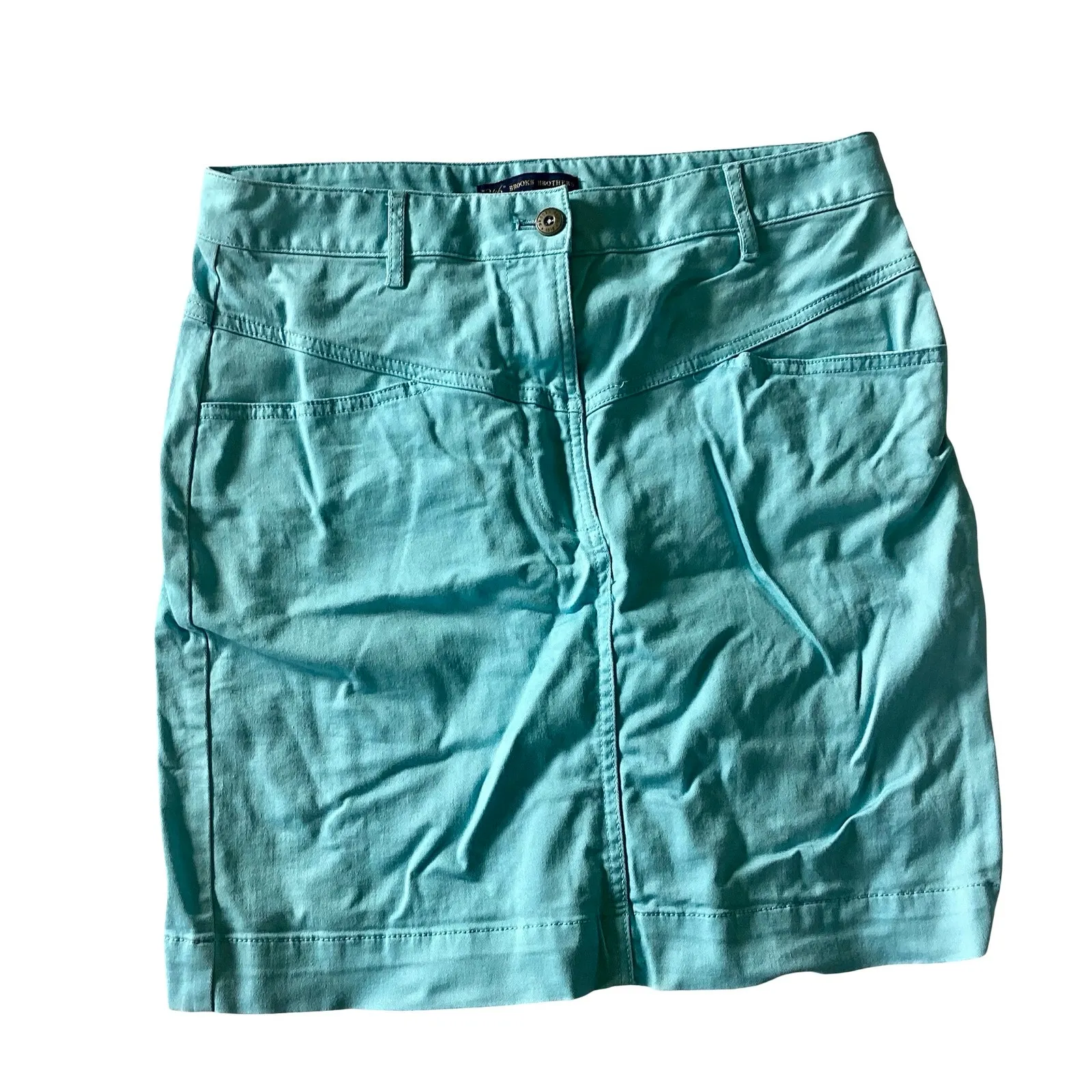 NWOT Brooks Brothers Denim Skirt - Image 2