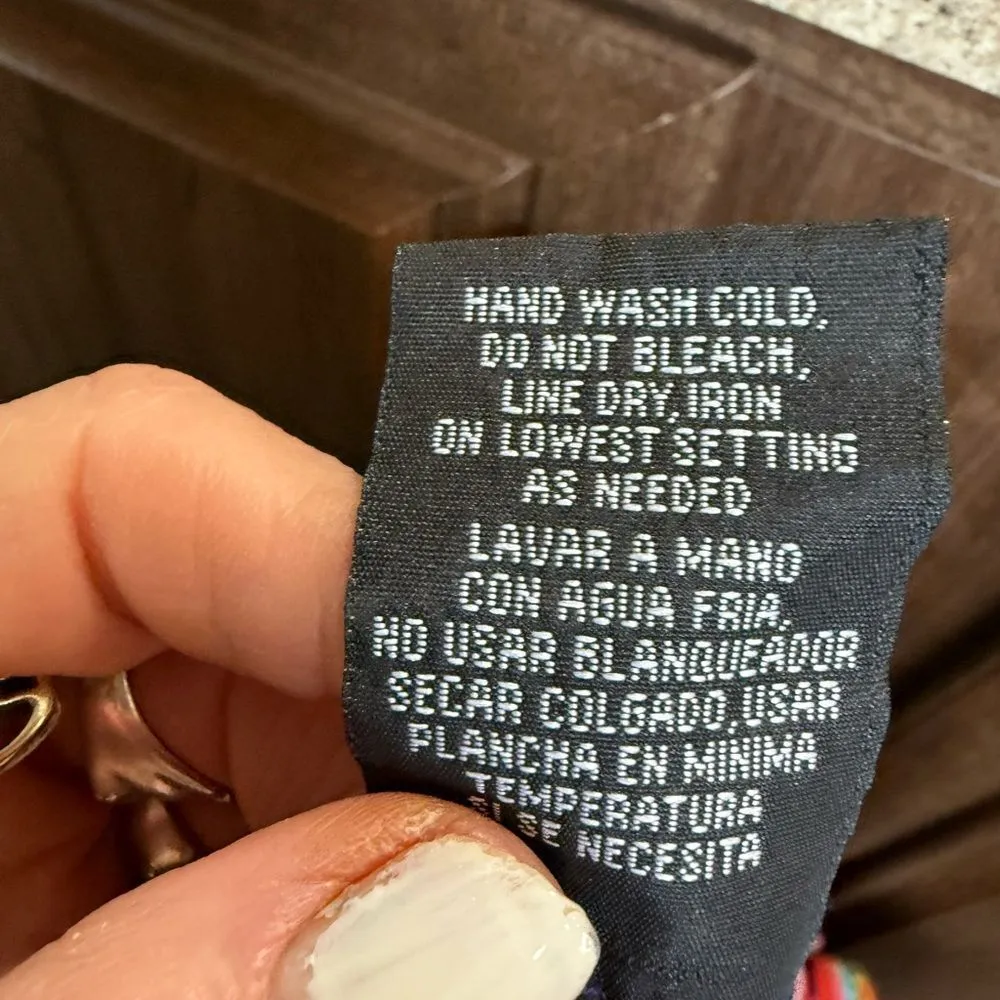 Chetta B Red and Blue Ruffled Tiered Sundress - Image 6