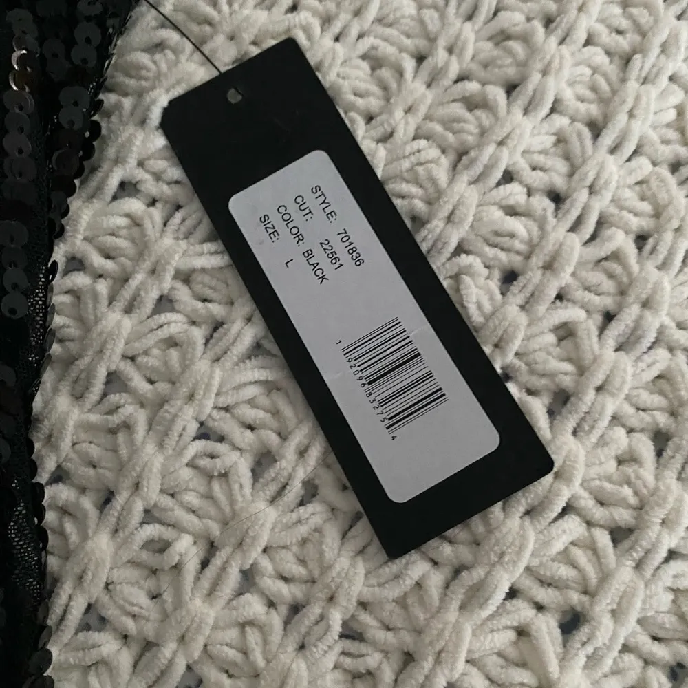 Bebe Sequined Cowl Back Slip Dress | Black - Image 2