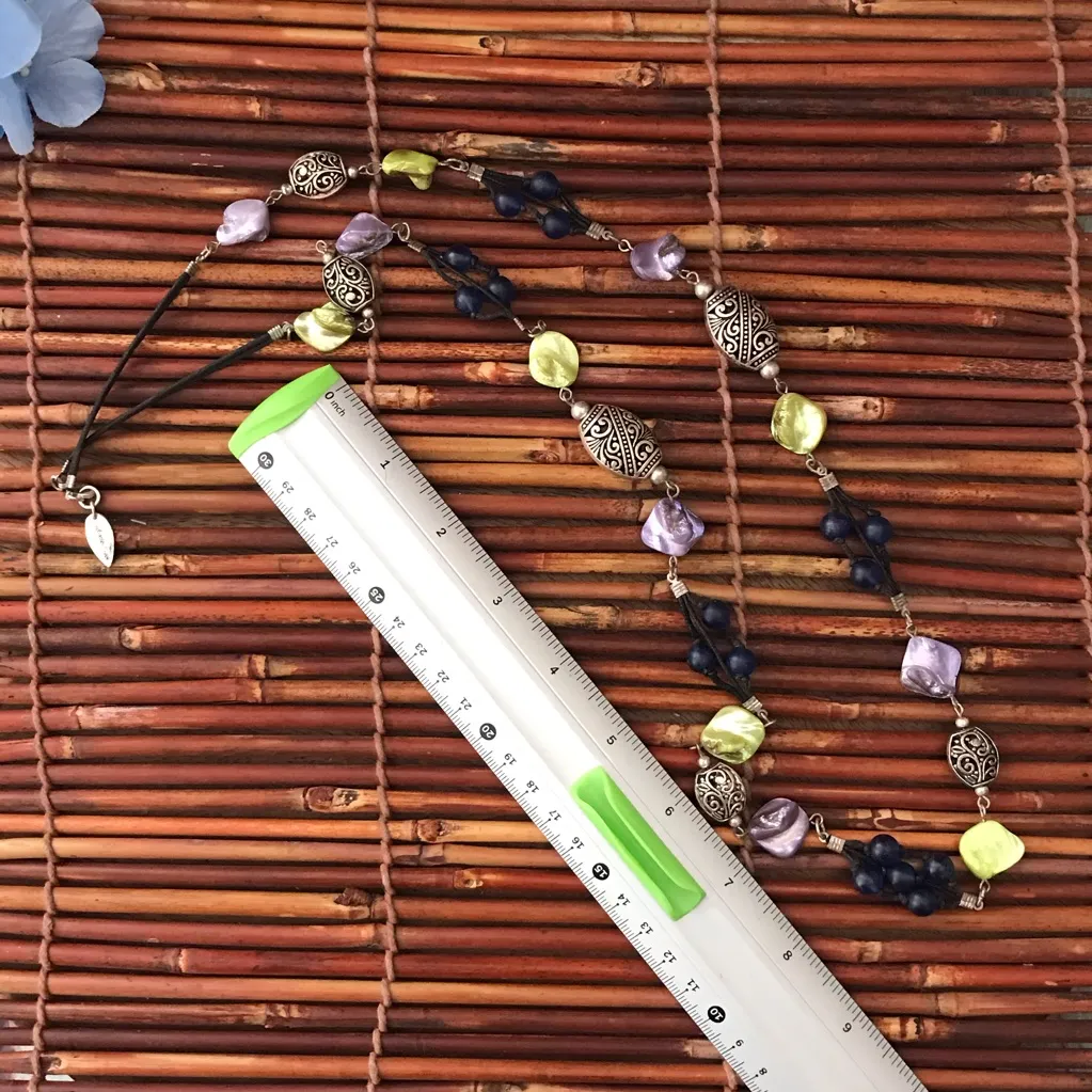 Coldwater Creek Colorful Long Necklace - Image 5