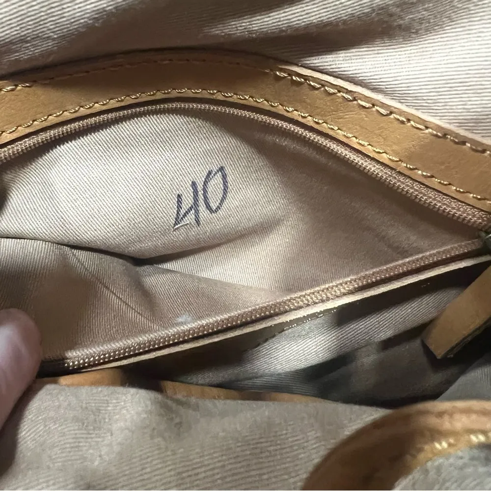 Lucky Brand Brown Leather Hobo Bucket Bag Carmel tan brown - Image 12