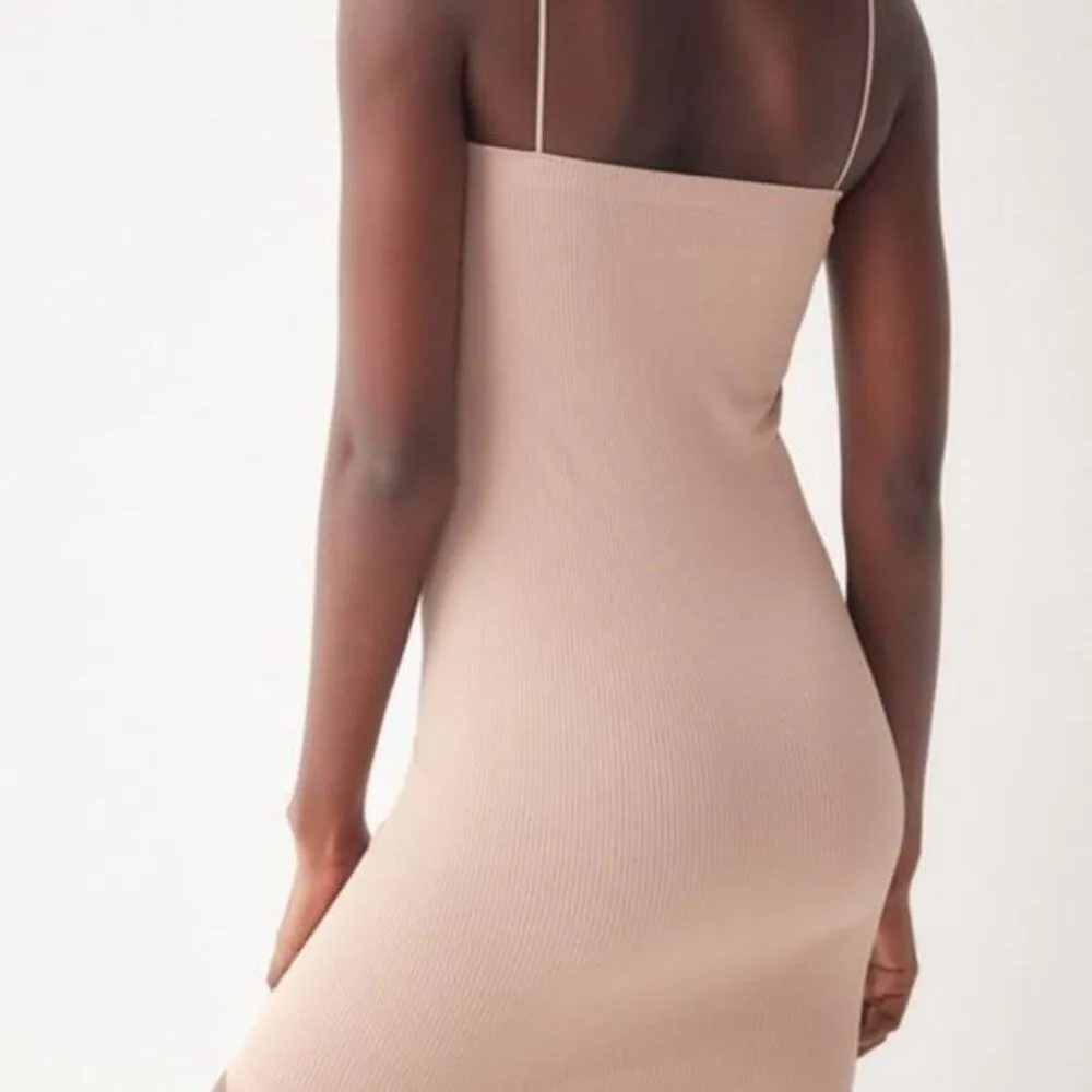 Urban Outfitters Out From Under Beige Explain It All Slip Bodycon Dress M - Image 2