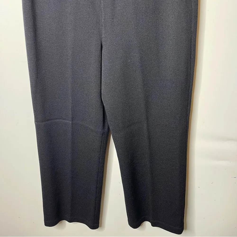 NWOT St. John Caviar black knit pull on pants sz 12 - Image 3