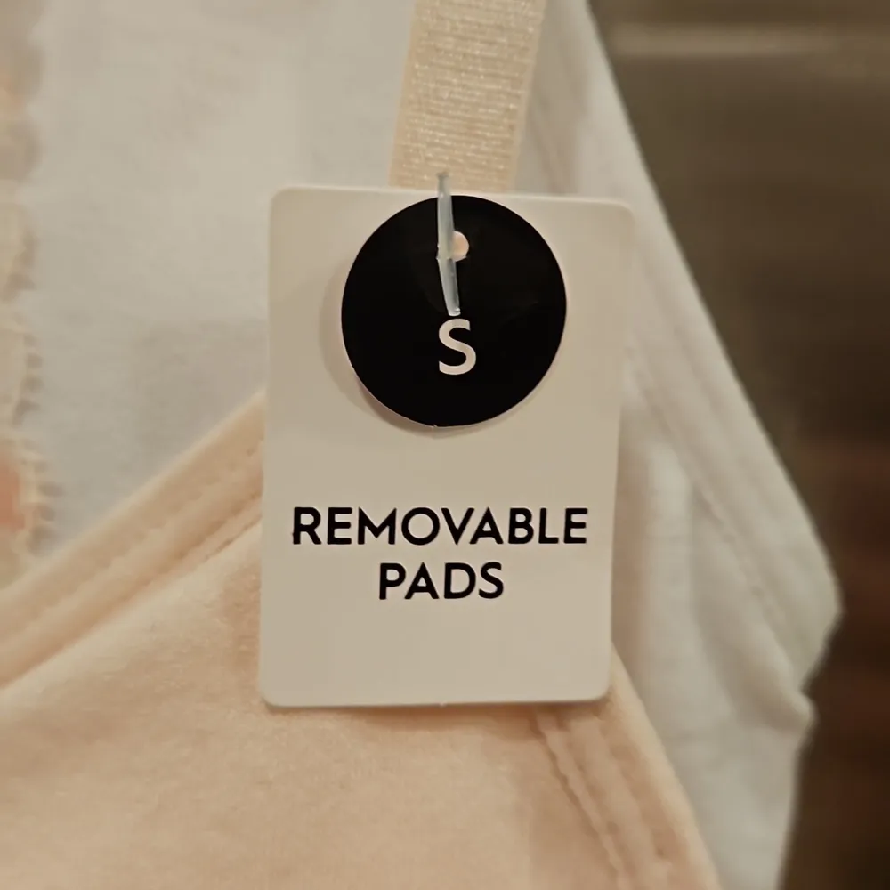 💕LAURA ASHLEY💕 Lace Back Bralettes (2 Pack) ~ Pink & White Small NWT - Image 5