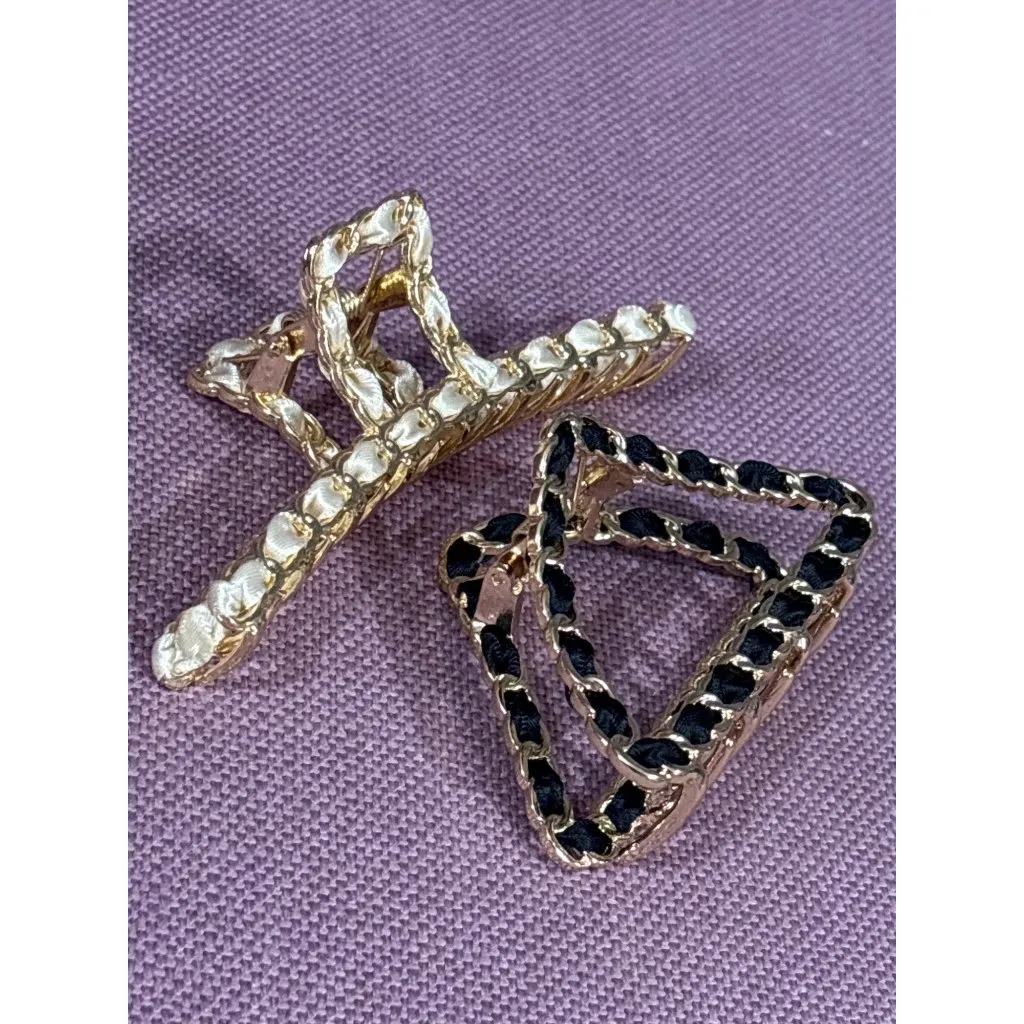 8 Other Reasons Ta Da Clip Set in Gold New Womens Hair Tie - Image 4