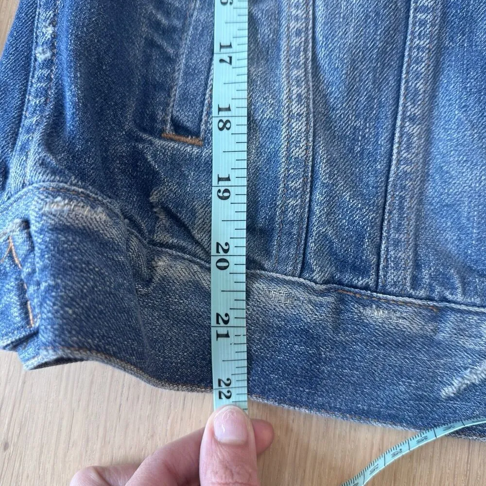 Madewell The Jean Jacket Women Size Small Blue Denim 100% Cotton 1655 - Image 11