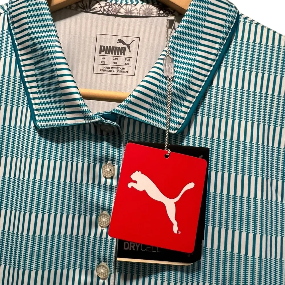 Puma NWT Forward Tees Golf Polo Caribbean Sea Size XXL - Image 8