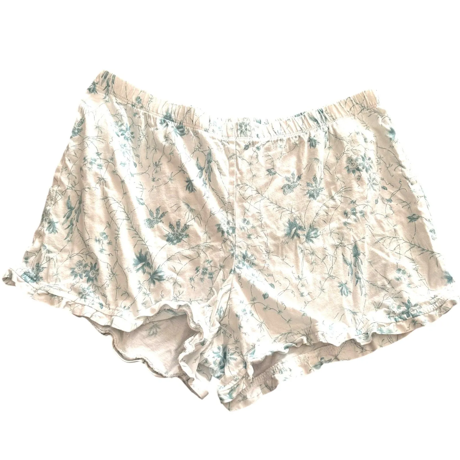 HAVEN WELL WITHIN‎ Jersey Bluebell Floral Pajama Set Small White - Image 4