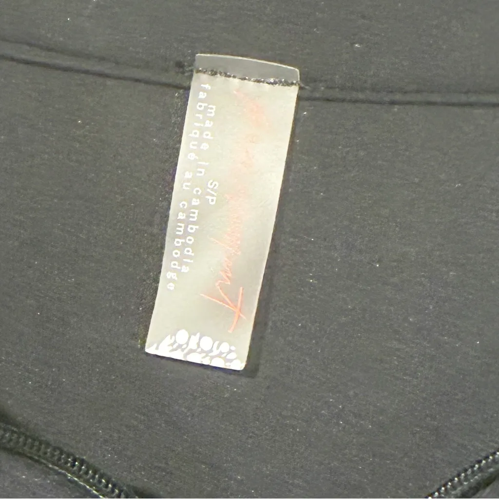 Free People Movement Size Small Black Never Better Structured Zip-Up NEW - Image 4