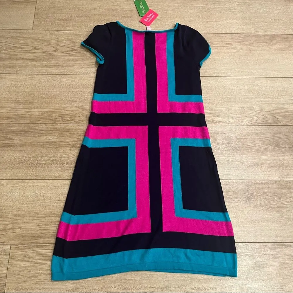 NWT Lilly Pulitzer Isabella Sweater Dress Hopeless Romantic Intarsi Size S - Image 3