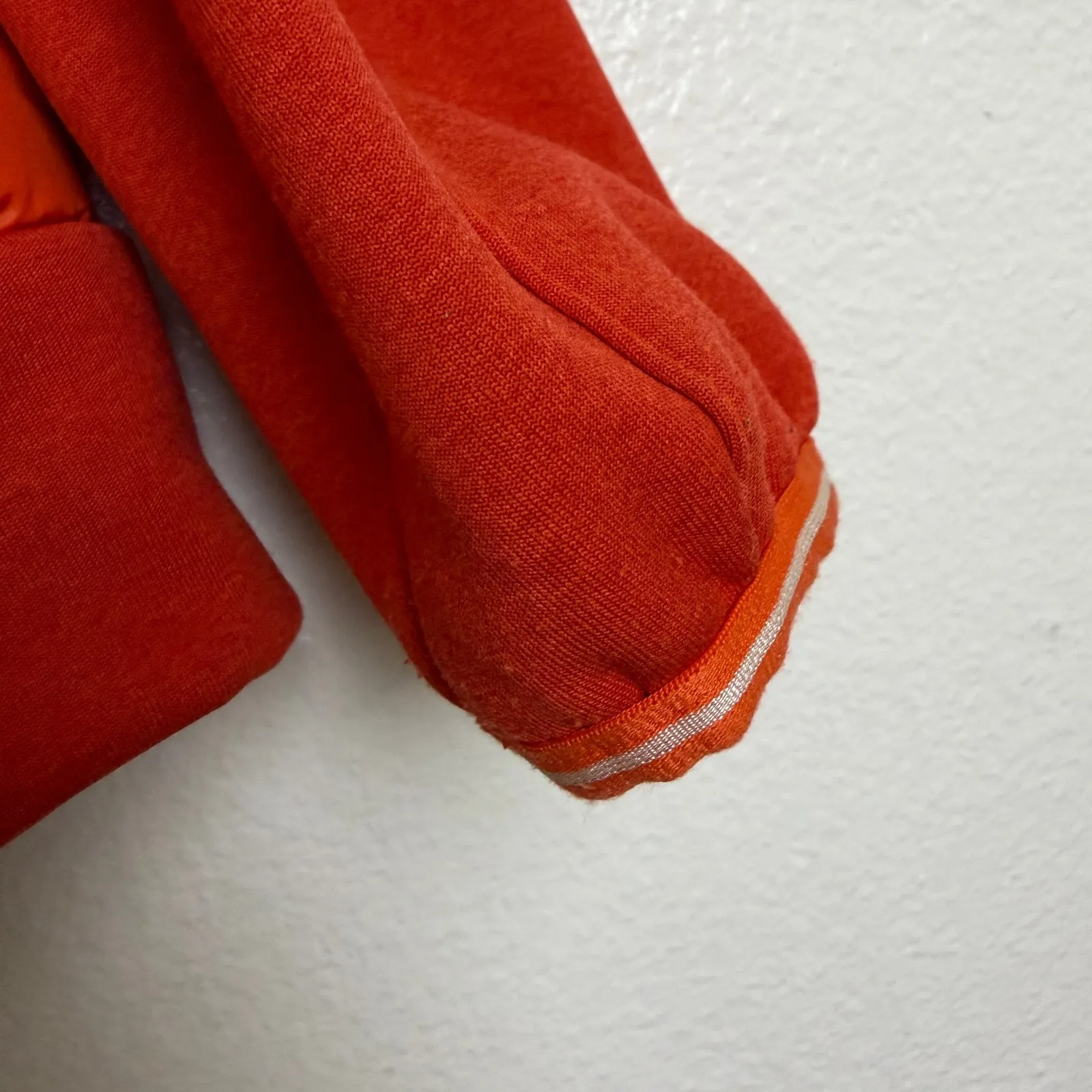 Wed'ze Decathlon Puffer Jacket Womens Medium Orange Full Zip Outdoors Down 670 Size undefined - Image 10