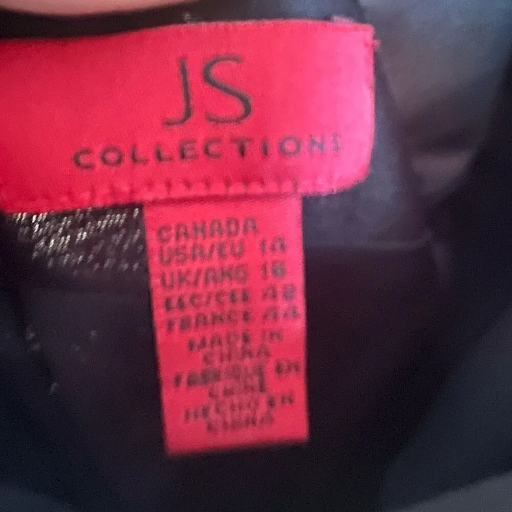 JS Collections Womens Halter A-Line Cocktail‎ Wedding Guest Dress Size 14 Witchy - Image 5