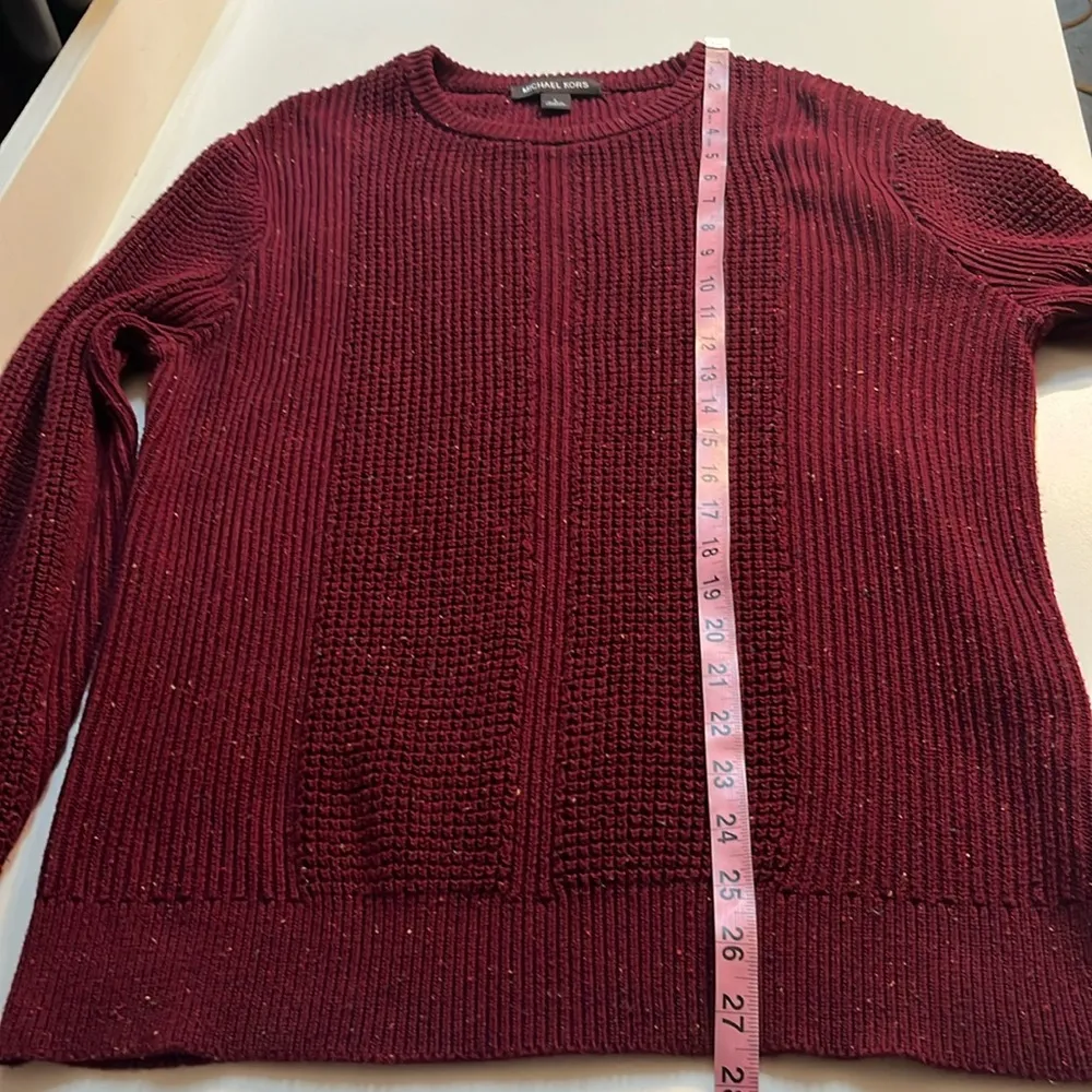 Michael Kors sweater large MK knit sweater speckled colors cotton blend sweater - Image 4