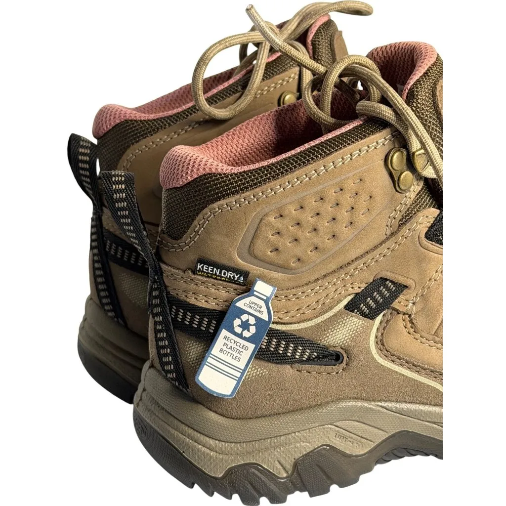 KEEN Targhee IV Waterproof Hiking Boots Womens Brindle Nostalgia Rose NEW SZ 5 - Image 3