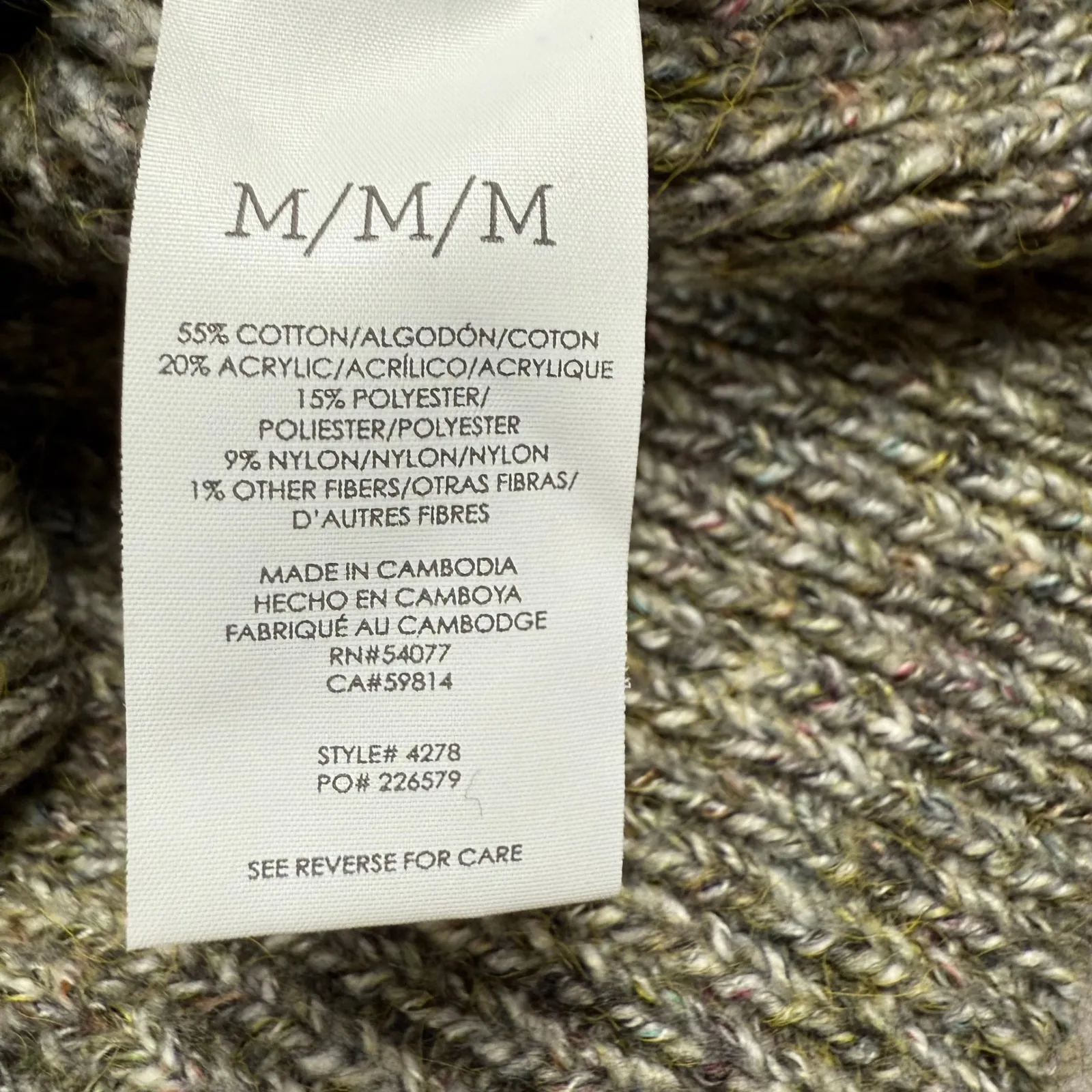 Cabi Sweater Dress Knit‎ Long Sleeve Casual Warm Comfy Olive Green M Minimalist - Image 5