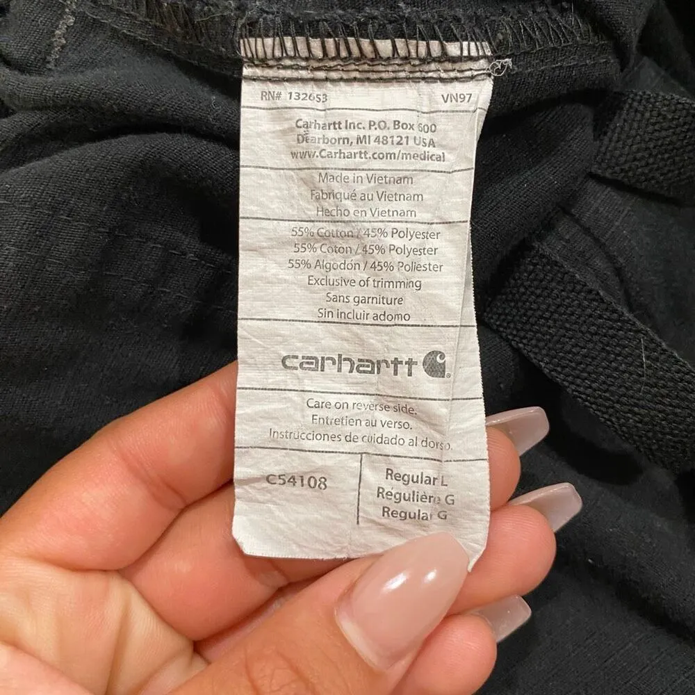 Carhartt  Black Utility Cargo Work Pants Regular  L Durable Cotton Blend unisex - Image 3